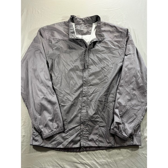 Nike Other - Nike Shield Mens XL Grey Full Zip Running Jacket Windbreaker Lightweight